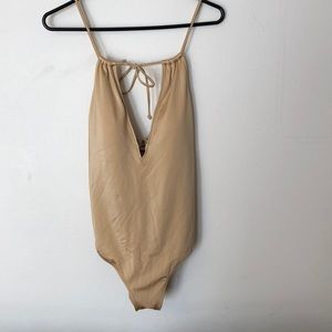 NWT Metallic Gold One Piece